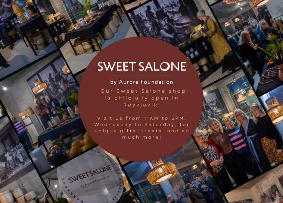 Opening of Aurora Foundation’s Sweet Salone Shop in Reykjavík for Christmas Market